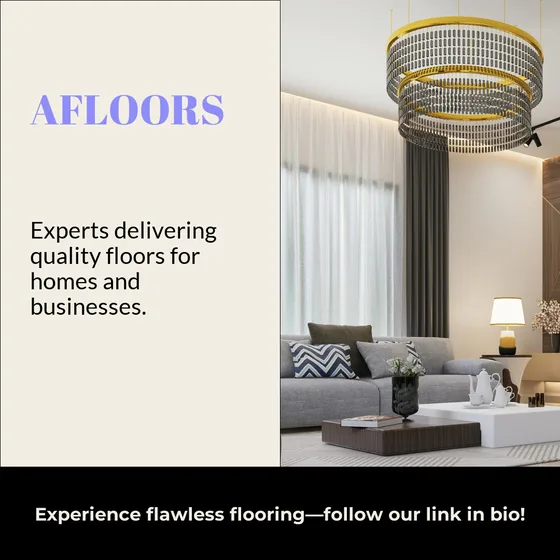 AI advertisement generator example: company introduction Instagram ad for a flooring business