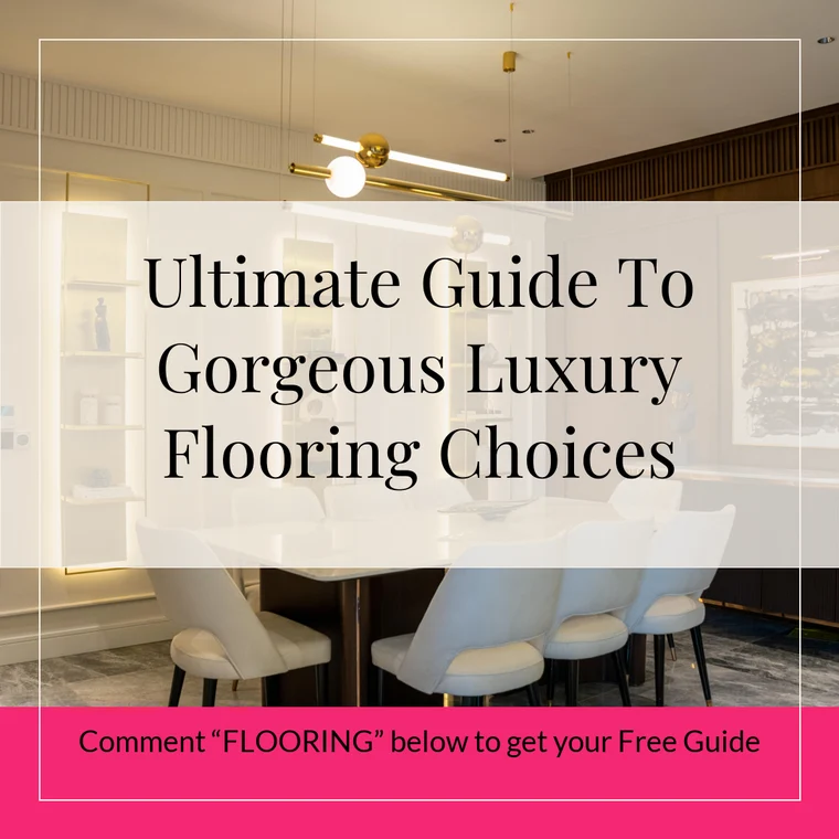 AI advertisement generator example: lead magnet Instagram ad offering a free flooring guide for a comment keyword