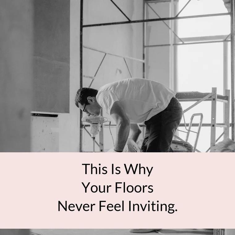 AI advertising example: pain point Instagram advertisement for a flooring service