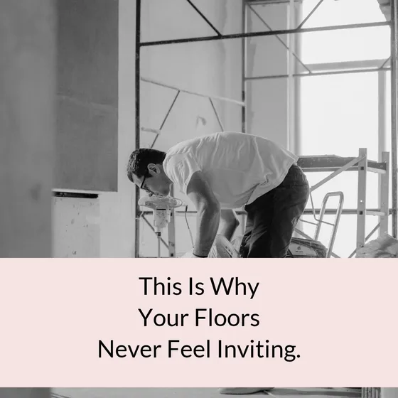 AI advertising example: pain point Instagram advertisement for a flooring service