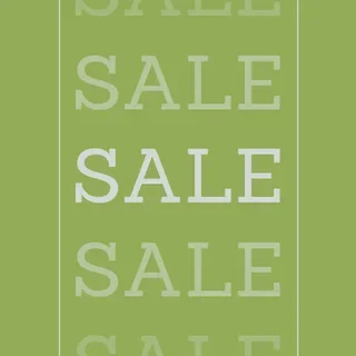 Instagram post generator example: bold repeating “SALE” announcement post created with Maxolot's AI Instagram post maker
