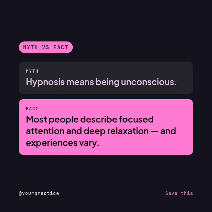 25 Instagram Post Ideas for Hypnotherapists