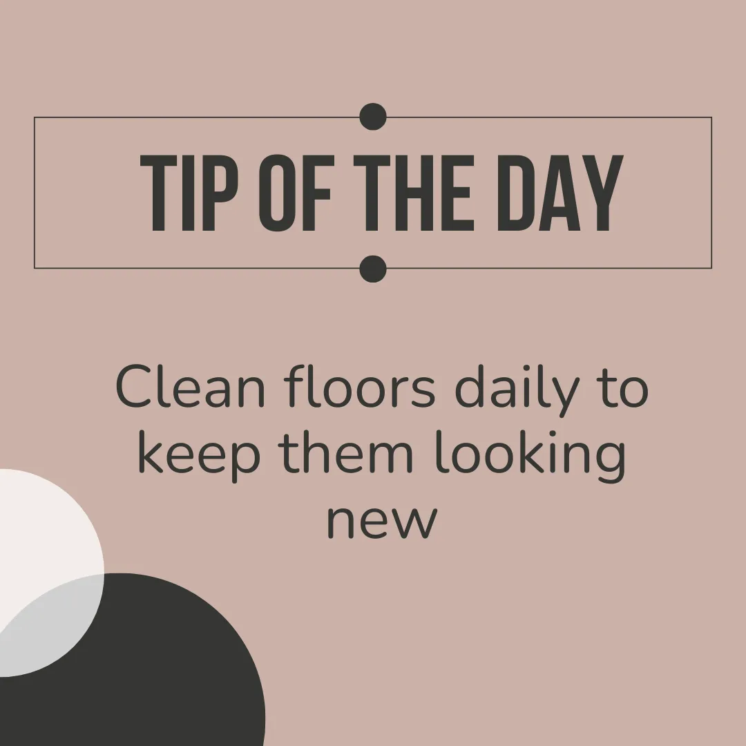 Maxolot Instagram content automation example showing a useful Tip of the Day post generated for a flooring business