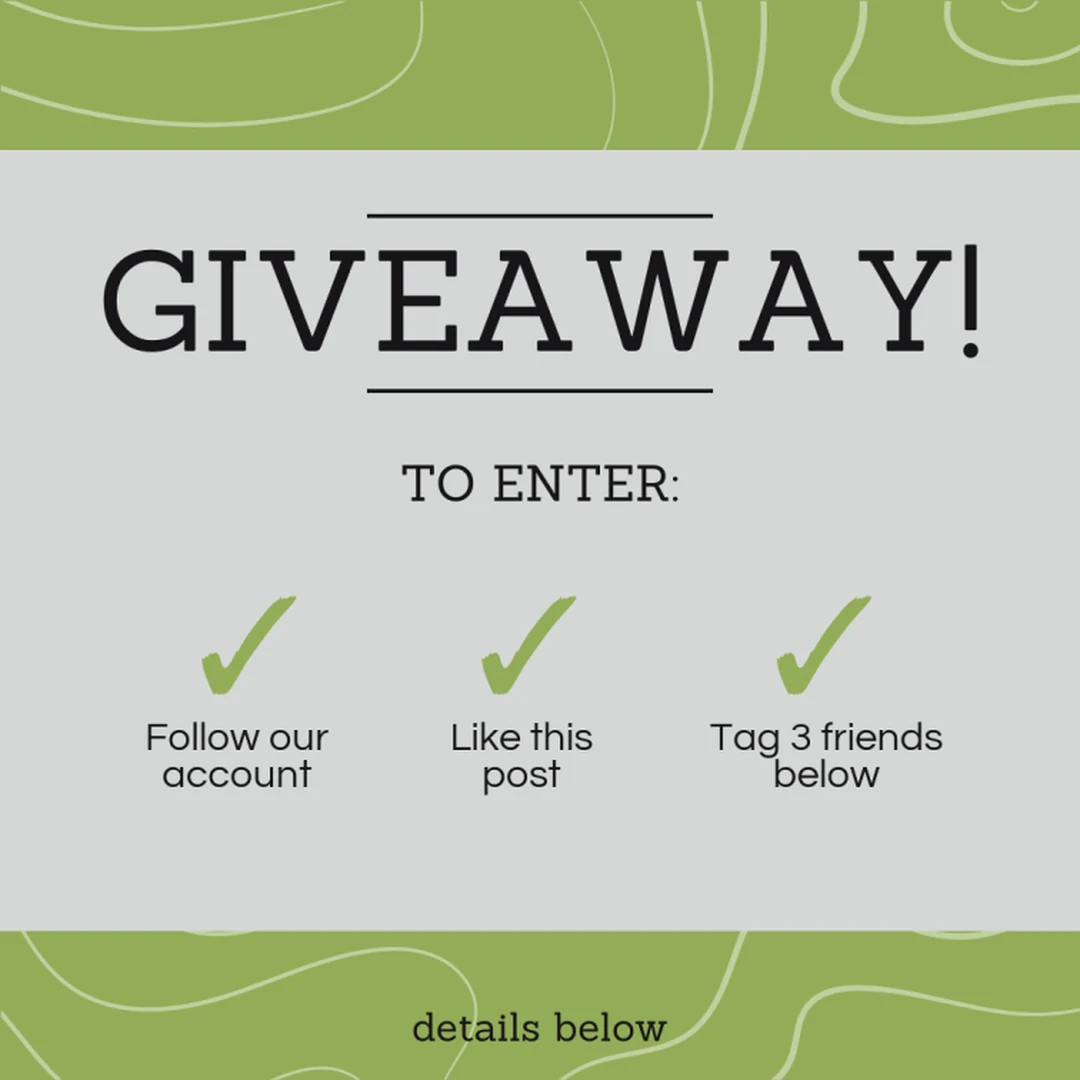 Instagram giveaway carousel slide design made with Maxolot's carousel maker