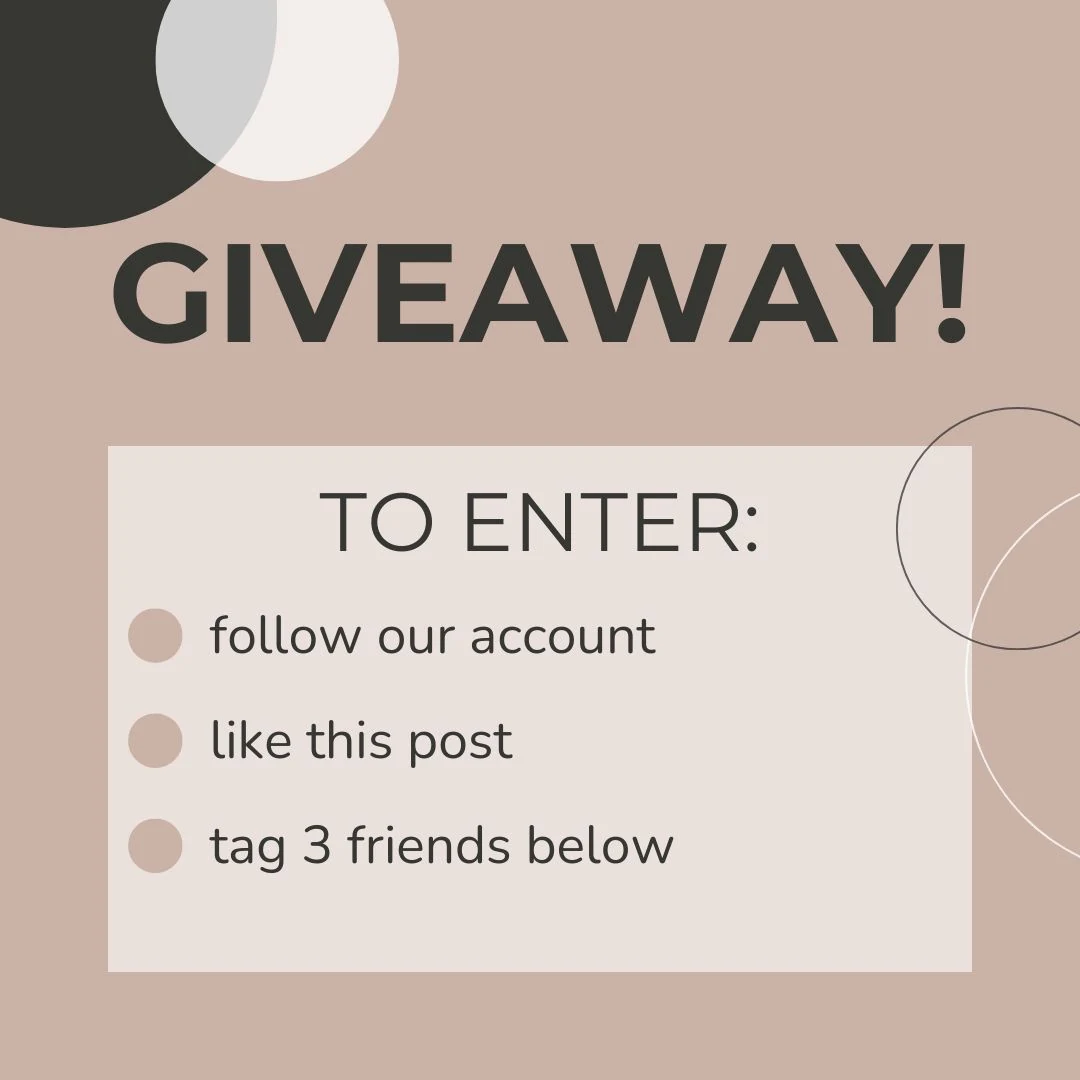 Instagram giveaway template made with Maxolot — clean entry-steps layout with follow, like and tag instructions