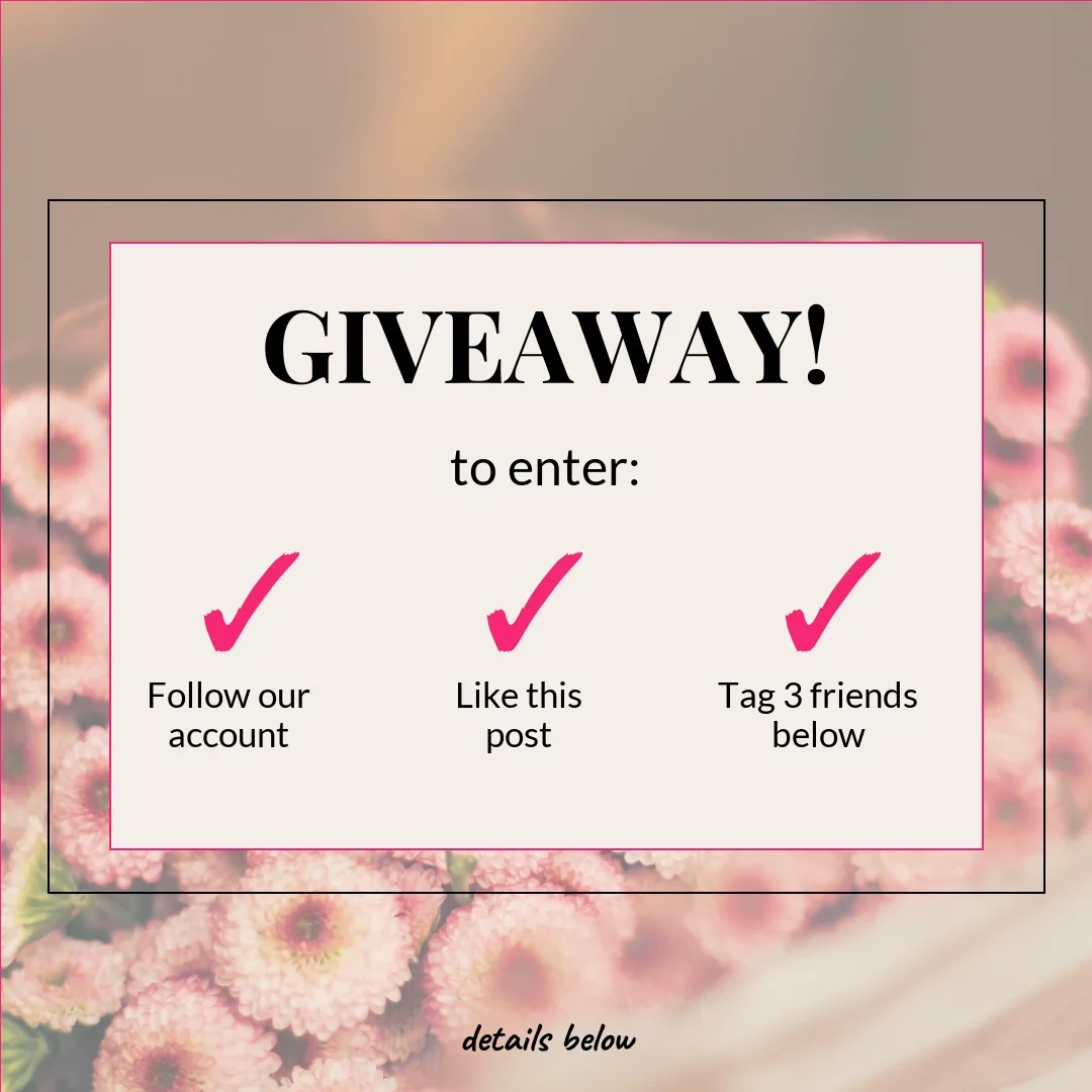 Instagram giveaway template for a local service business, generated by Maxolot
