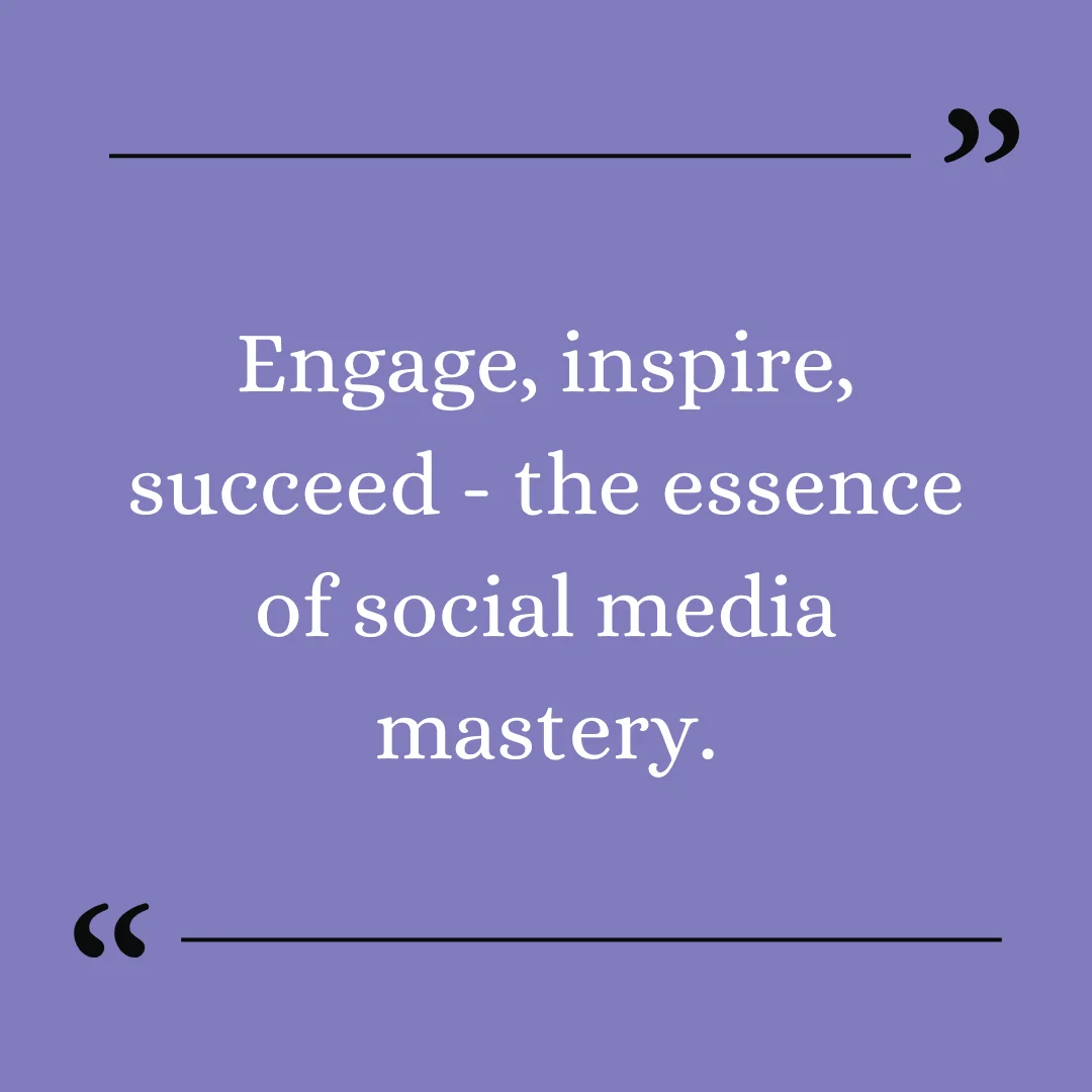 Instagram text post example: an inspirational statement on a solid color background.