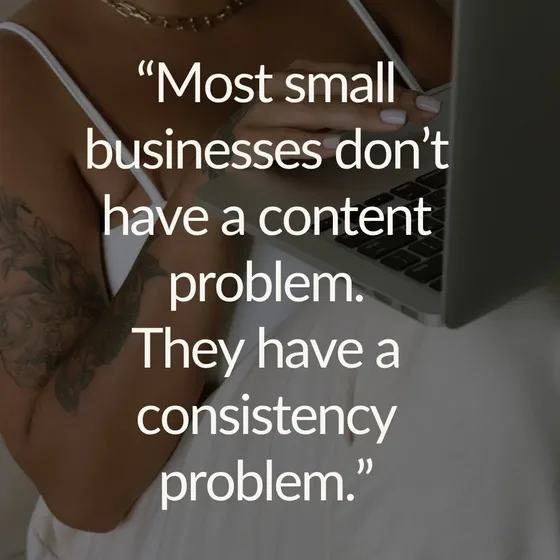 About-the-business post created with Maxolot for an Instagram content plan