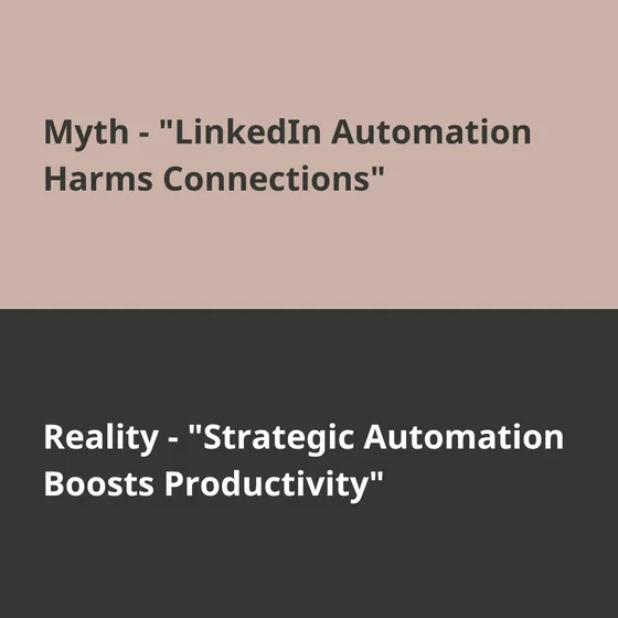 Myth vs Reality Instagram post created with Maxolot: two-tone stacked layout with the myth above and the reality below