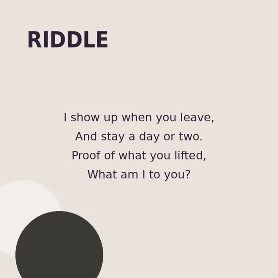 Instagram riddle post created with Maxolot for a gym, light plain background