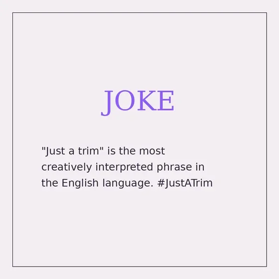 Social media jokes example created with Maxolot for a hair salon