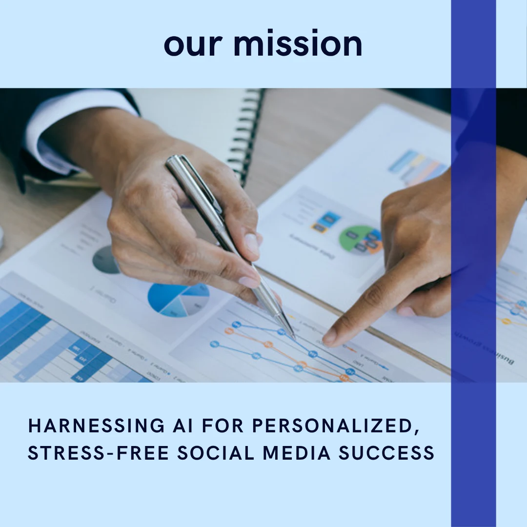 Instagram business announcement template stating a company mission