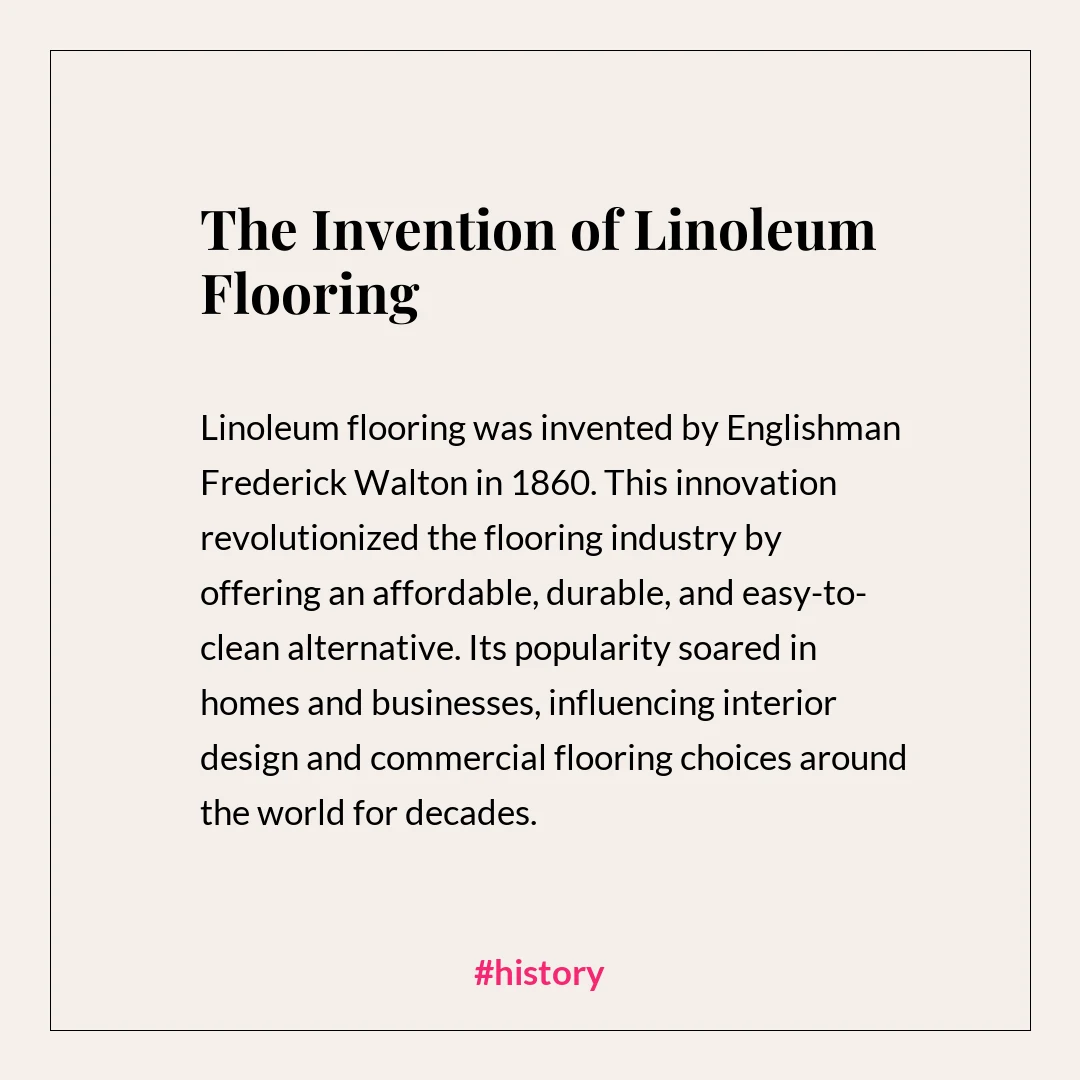 Instagram text post template with an educational history fact