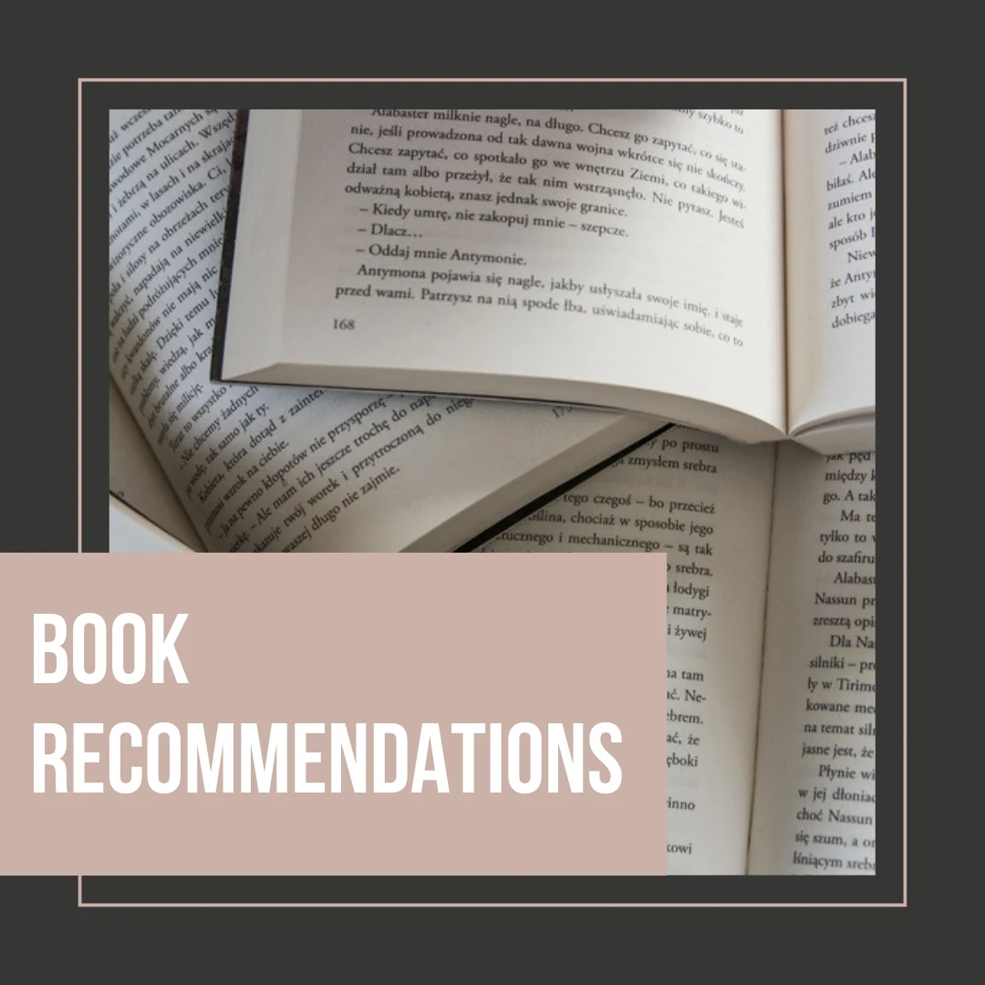 Instagram carousel cover reading Book Recommendations