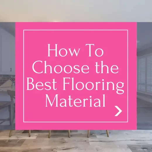 Instagram carousel maker example for a flooring business: ‘How To Choose the Best Flooring Material’ cover slide made with Maxolot's AI Instagram post generator