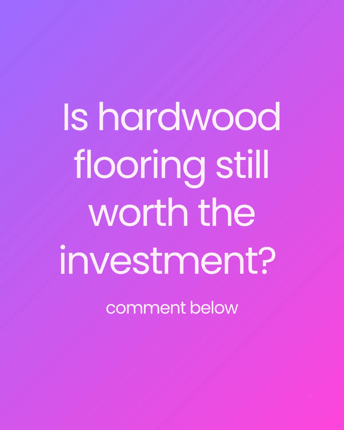 Question hook post on a gradient background